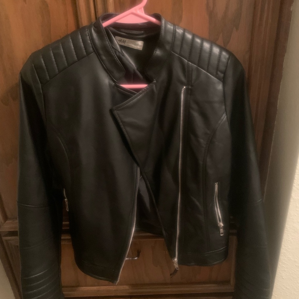 Kids faux leather jacket(14-16y)